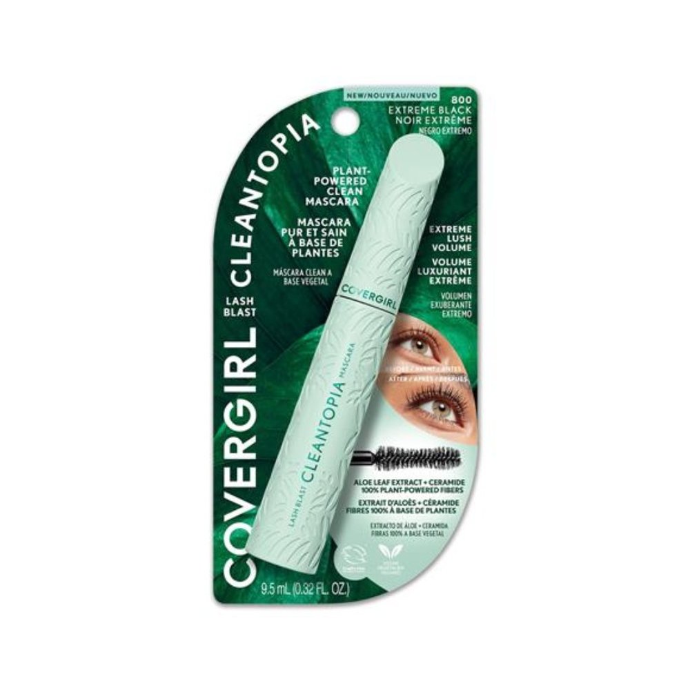 COVERGIRL Lash Blast Cleantopia Mascara, 800 Extreme Black, 0.32 fl oz